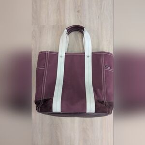 Coach Shoulder Tote Bag Burgundy